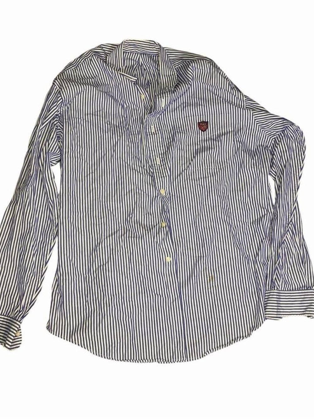 ✨ VINTAGE RALPH LAUREN STRIPED CREST BUTTON-DOWN ✨